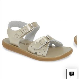 Footmates Ariel Waterproof Sandals, Soft Gold - 9T
